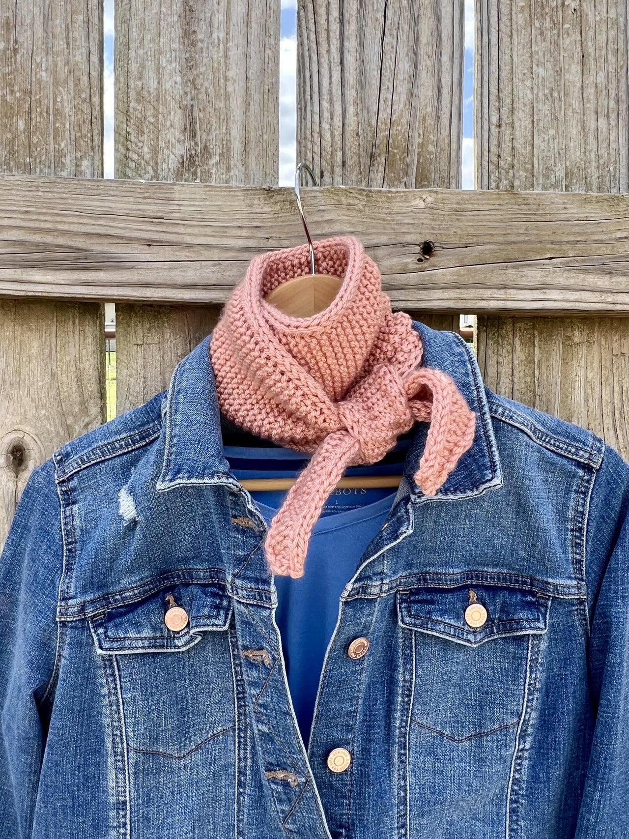 Cherry Blossom Scarf -- a loom knit pattern