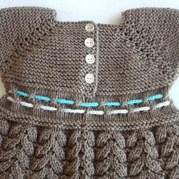 Knitting Christening Baby Dress Baby Bloomers PATTERN