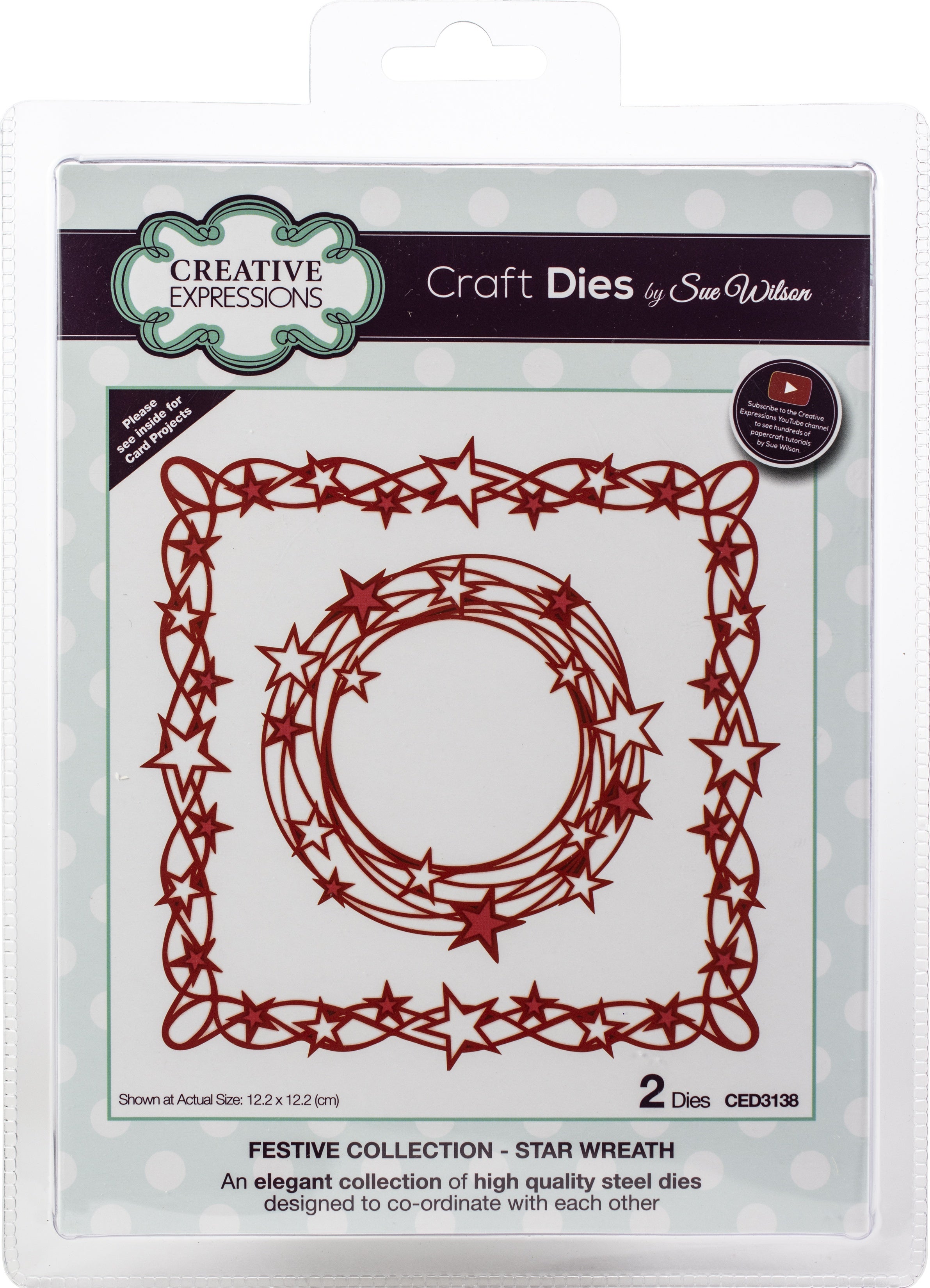 Creative Expressions Festive Craft Dies By Sue Wilson - Star Wreath