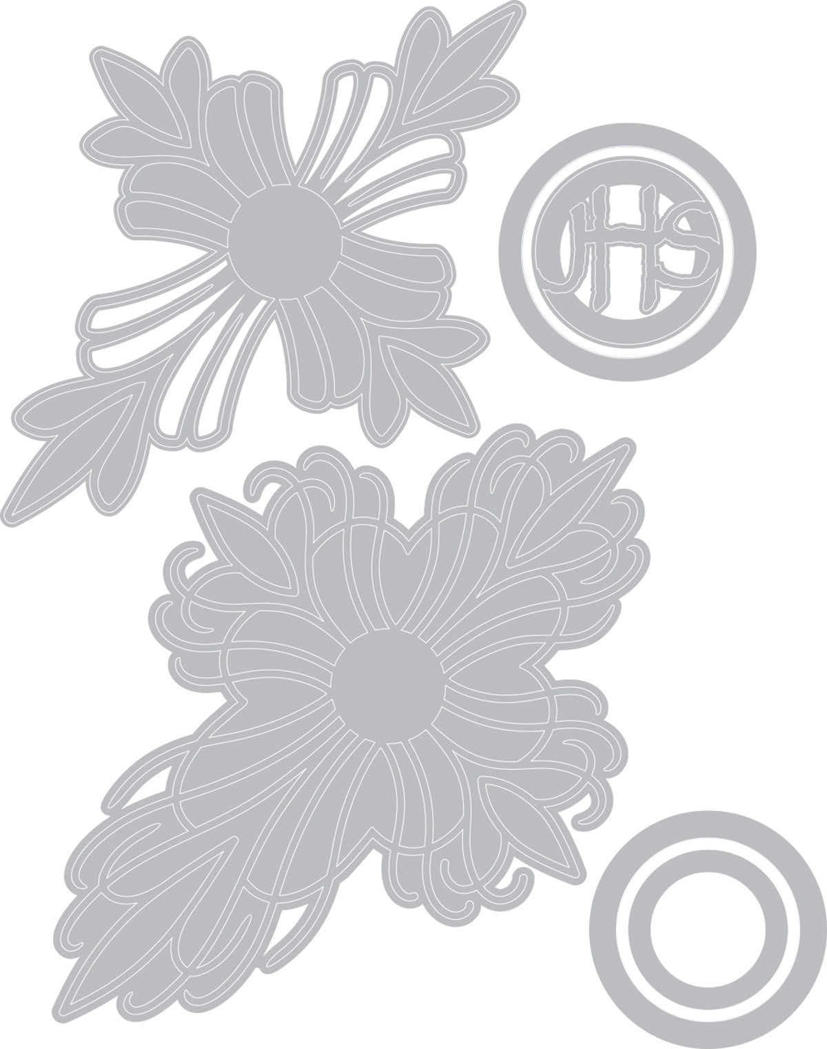 Sizzix Thinlits Dies By Luisa Elena Guillen-K 6/Pkg - Cruzes, Adornado