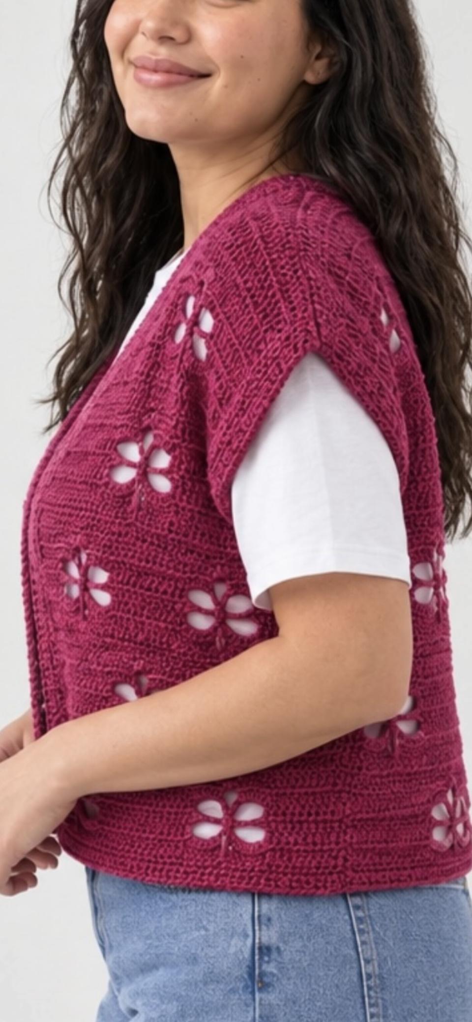 Dragonfly Crochet Waistcoat