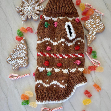 Gingerbread Pet Sweater