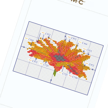 Gerbera Flower in DMC - PAT0865 - Downloadable PDF