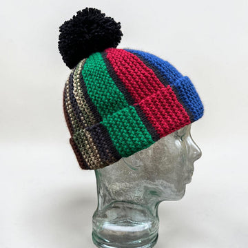 Scrap Yarn Beanie Hat