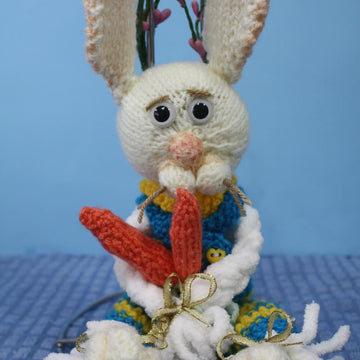 Skinny and Ginny -Bernat Baby Blanket Bunnies