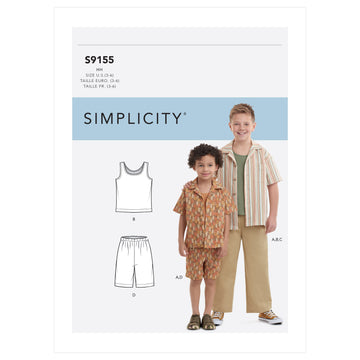 Simplicity Boys' Tops & Pants S9155 - Sewing Pattern