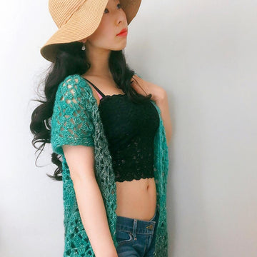 Beach Breeze Summer Cover-Up Short Sleeve Cardigan