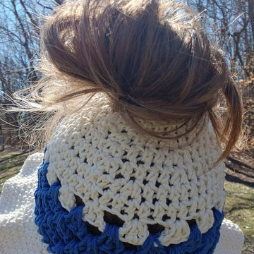 Messy Bun Granny Bucket Hat