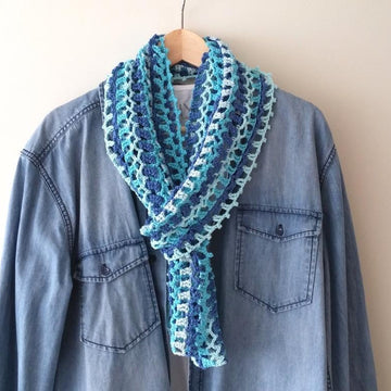 Little blue summer scarf
