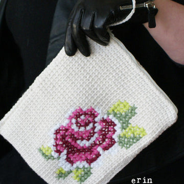 Cotton Rose Bloom Tablet Case (8.5" x 10") (tunisian001)
