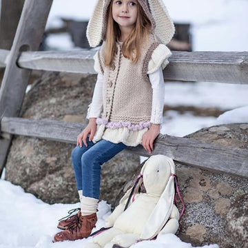 Bunny hooded vest