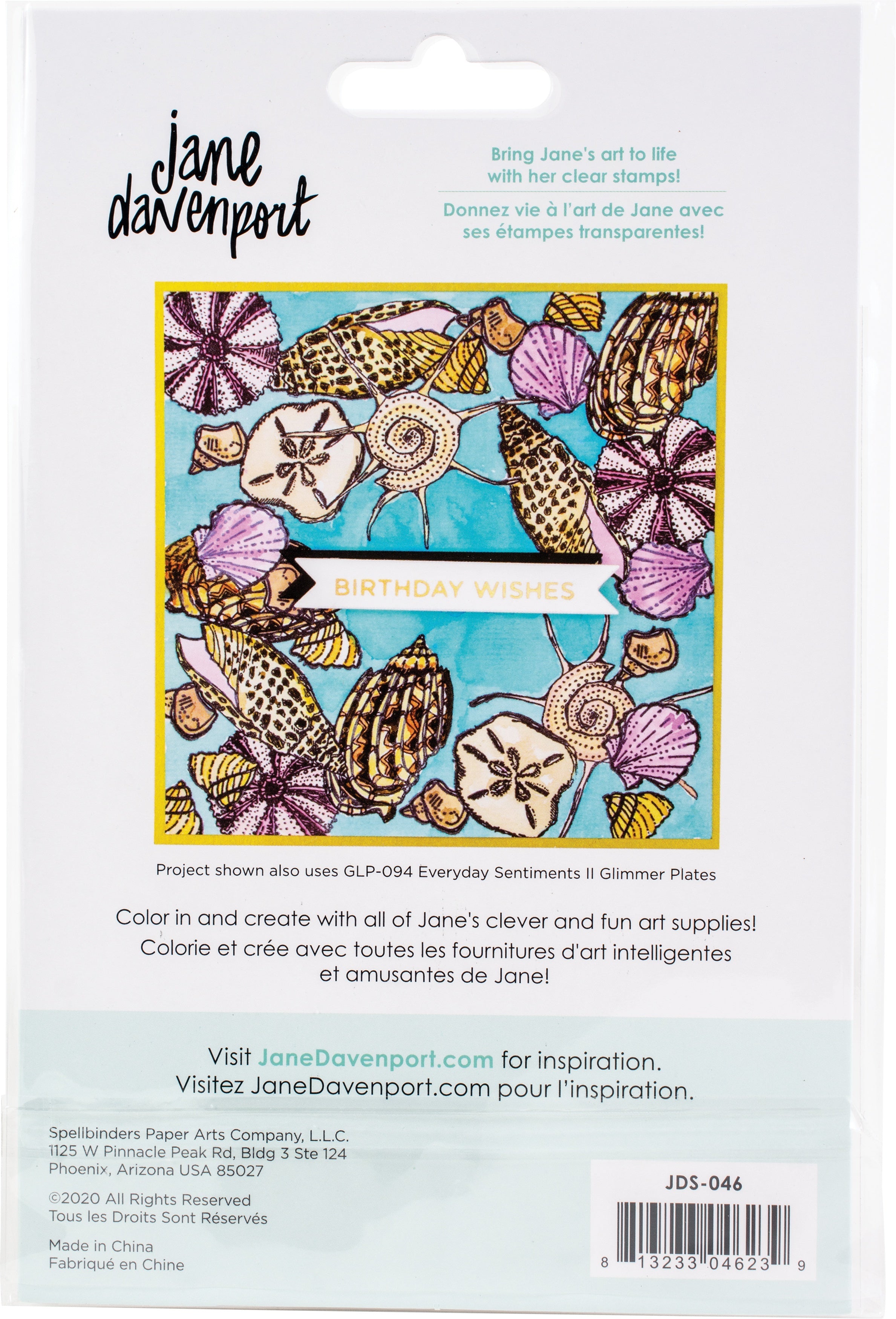 Spellbinders Clear Stamp Set By Jane Davenport - She Sells Seashells