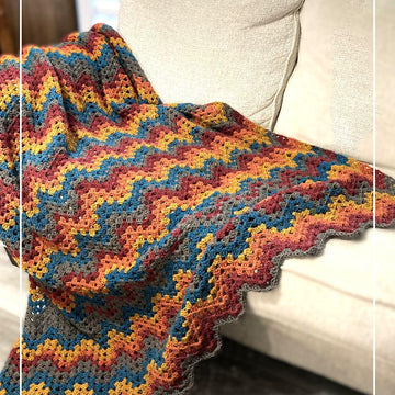 Granny Ripple Zigzag Blanket