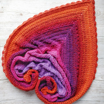 Hearts of the Rows Shawl