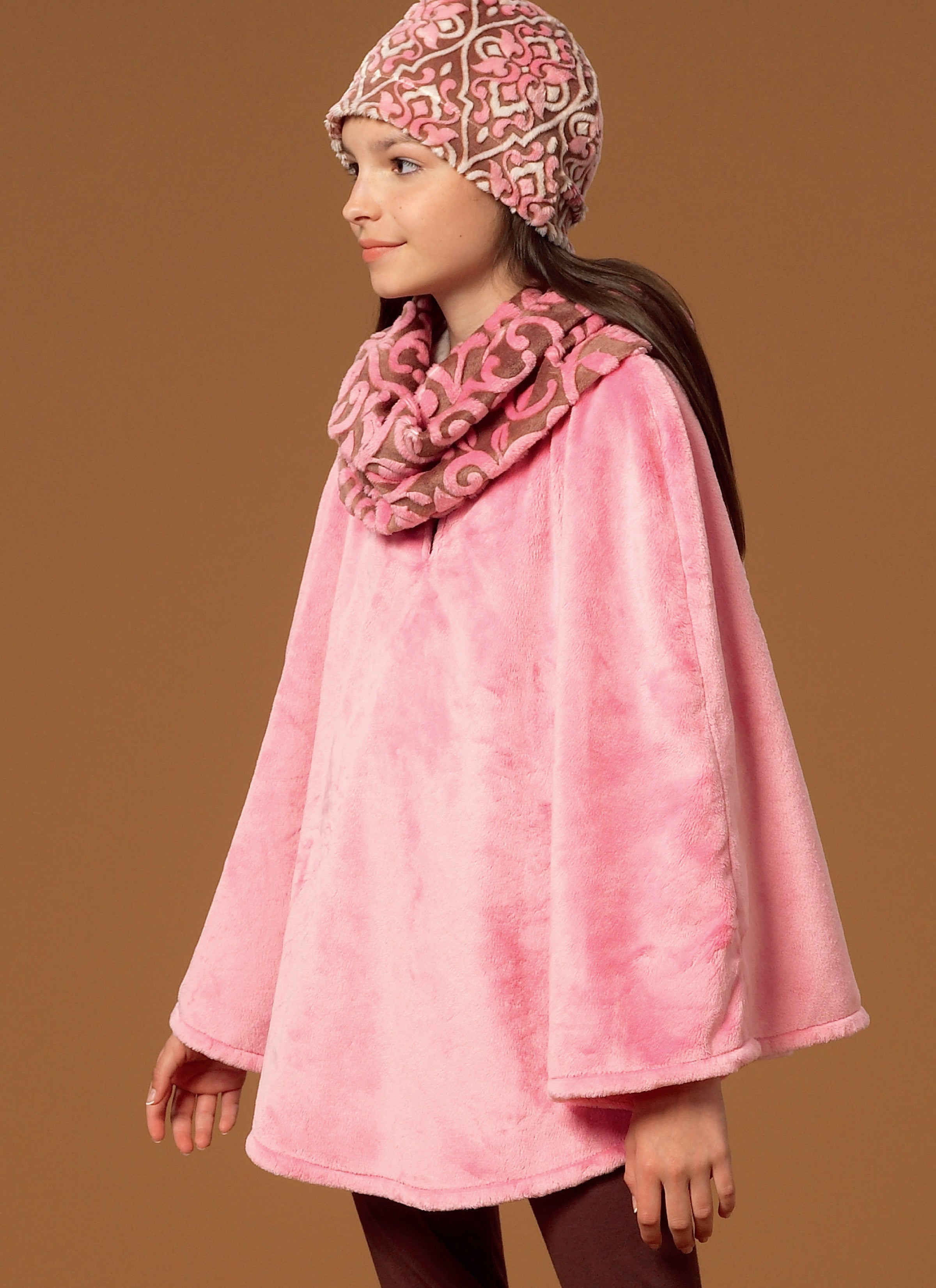 McCall's Children's/Girls' Ponchos, Hat and Scarf M7012 - Sewing Pattern