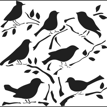 The Crafter's Workshop Crafter's Workshop Template 12"X12" - Birds