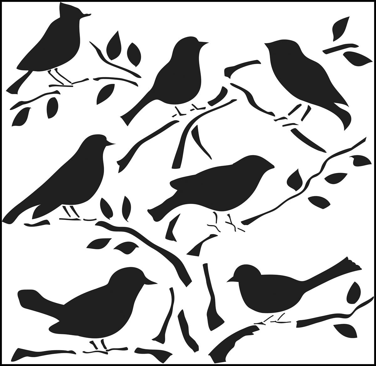 The Crafter's Workshop Crafter's Workshop Template 12"X12" - Birds