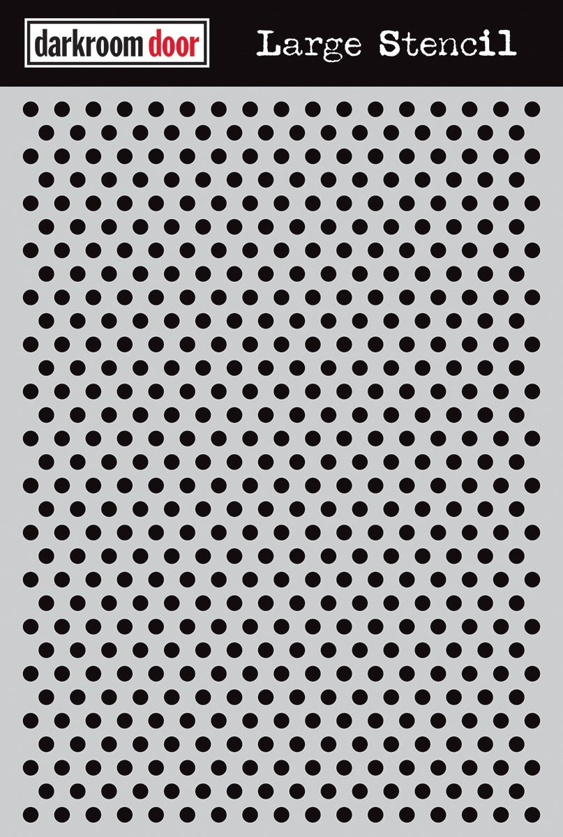 Darkroom Door Stencil 9"X12" - Dots