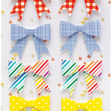 American Crafts Amy Tan Picnic In The Park Paper Bows Stickers 10/Pkg - 620367