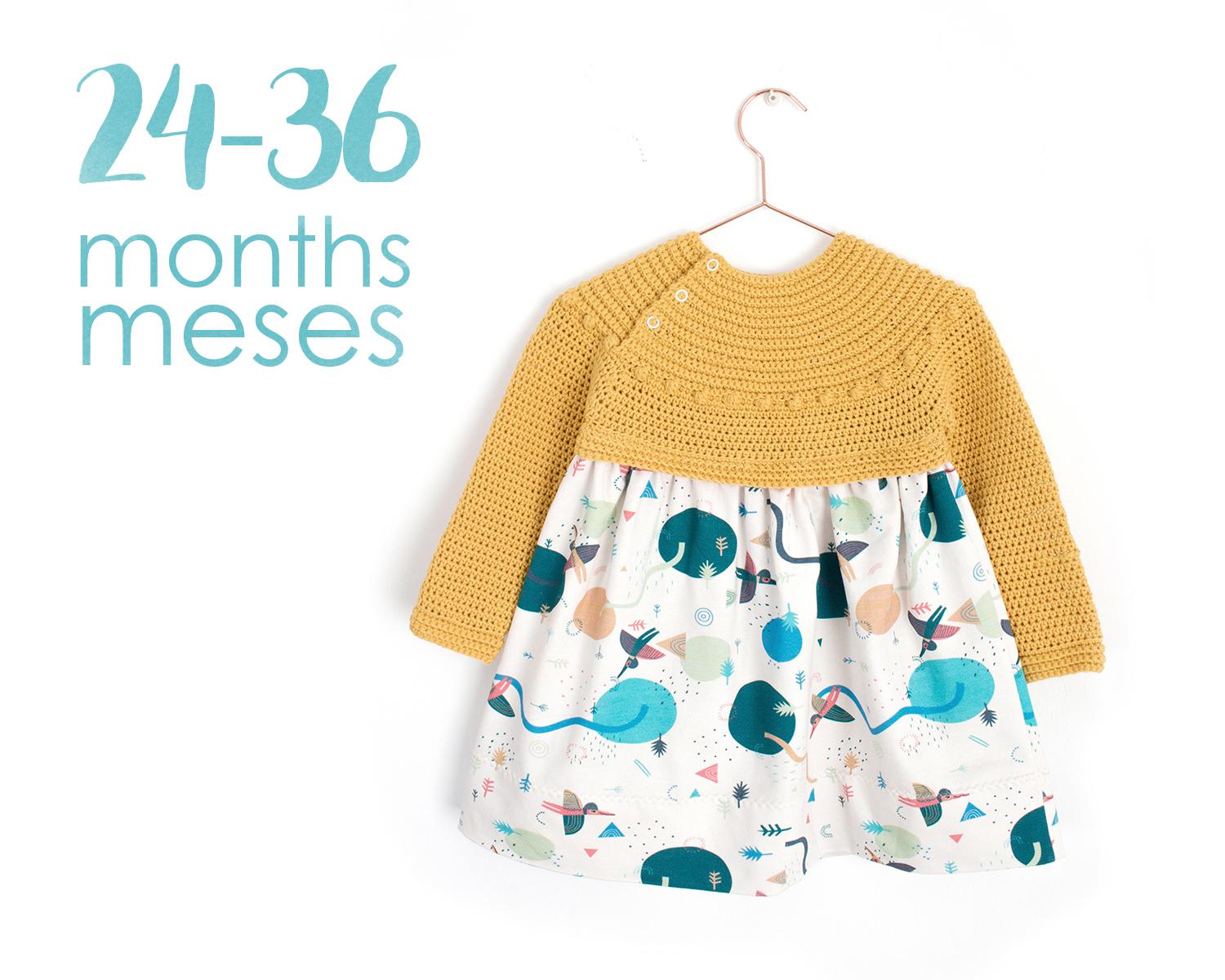 Size 24-36 months -  Prehistoric Bodice / Sweater