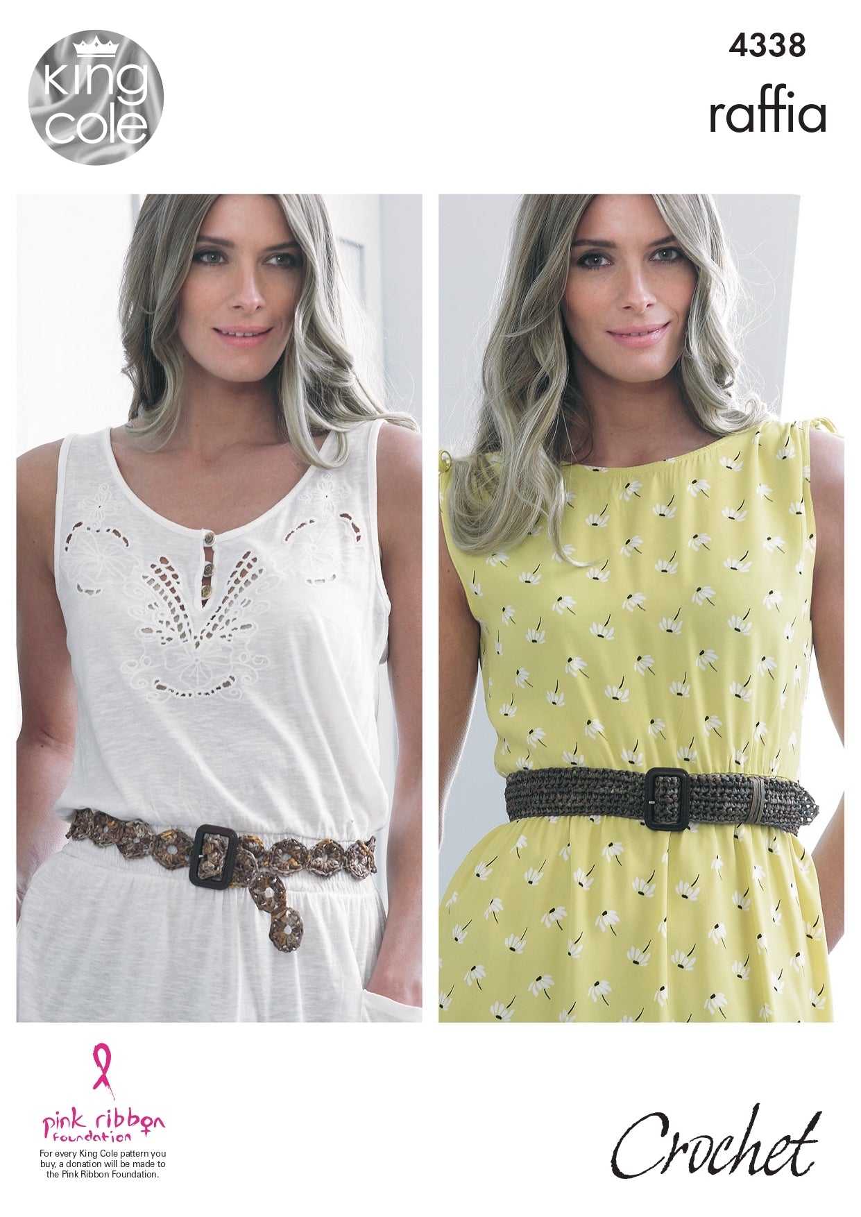 Crocheted Purses & Belts in King Cole Raffia - 4338 - Downloadable PDF