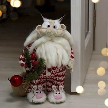Santa Claus wearing the pajamas outfit