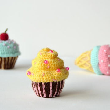 Chocolate Banana Cupcake Crochet Pattern, Cupcake Amigurumi Pattern, Food Crochet Pattern, Food Amigurumi