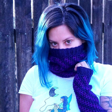 Wanda Cowl and Hand Warmers