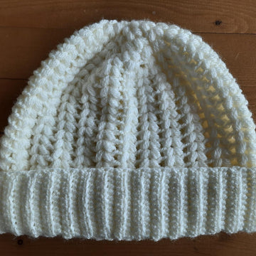 Easy puff stitch hat