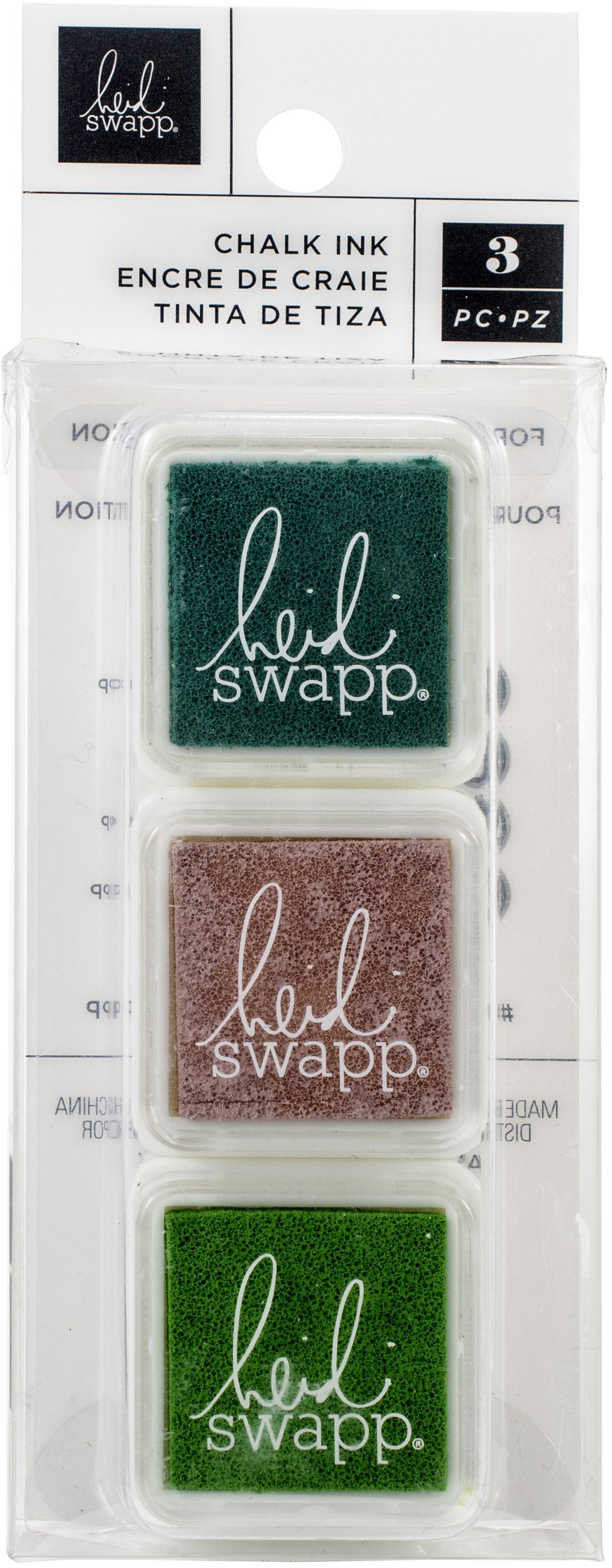 American Crafts Heidi Swapp Art Walk Mini Chalk Ink Pads 3/Pkg - 620327