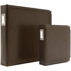 Simple Stories Sn@p! Leather Binder 6"X8" - Brown