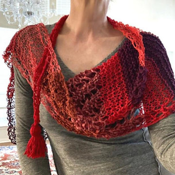 Vermillion shawl