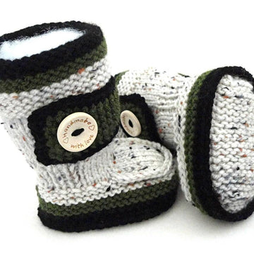 Pattern Knitted Baby Hat Baby Booties with Belt Baby Boy Baby Girl