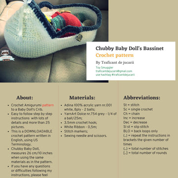 Chubby Baby Doll's Bassinet