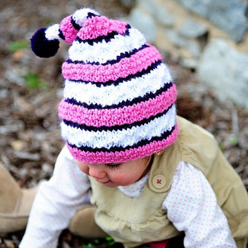 Textured Stripe Stocking Cap