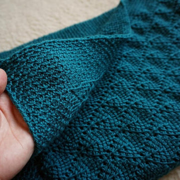 Deep forest baby blanket