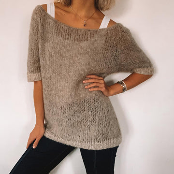 Simple Sweater "Alpaca Silk"