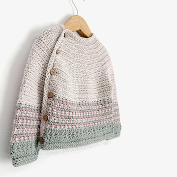 12-24 months- TICA Crochet Sweater / Cardigan