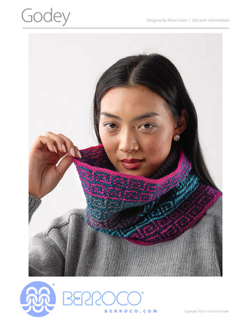 Godey Scarf in Berroco Lanas Light Mini Color Pack - Downloadable PDF