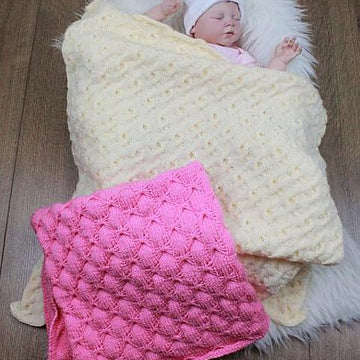 Butterfly Cable Blankets Knitting Pattern #316