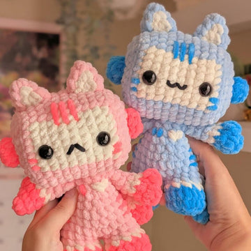 Crochet Robot and Robot Cat