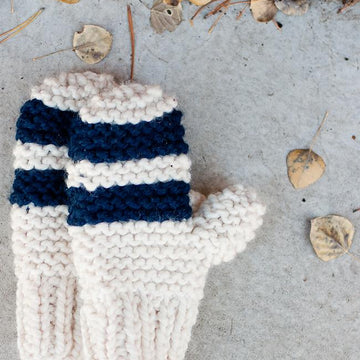Garter Stitch Chunky Mittens