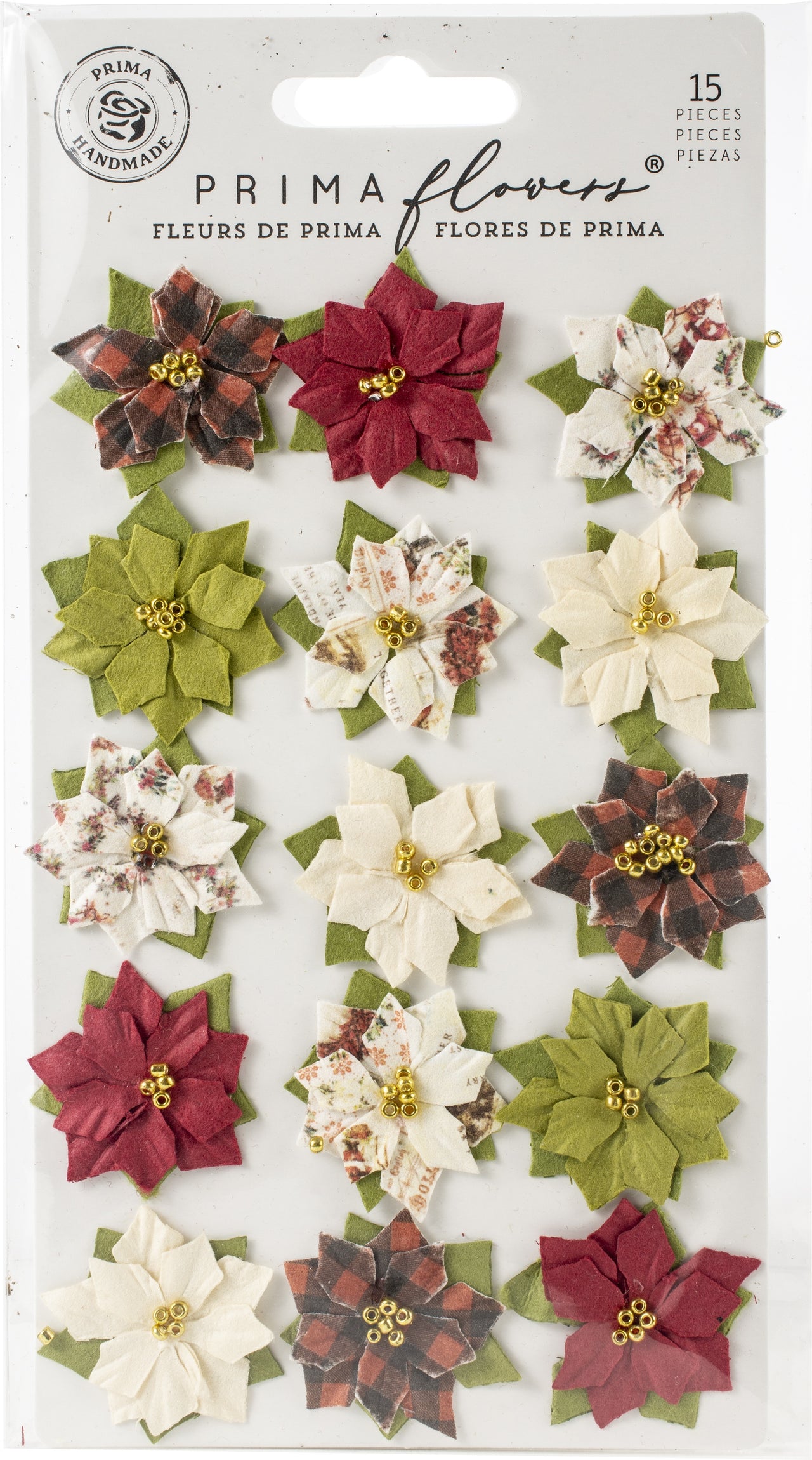 Prima Marketing Mulberry Paper Flowers - Wonderland/Christmas In The Country