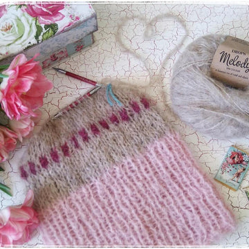 Peacock Ore Hat and Scarf set
