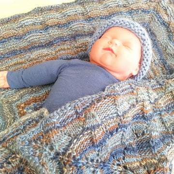 Modern Lace Baby Blanket