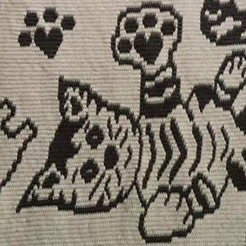 LovePrints Kitty Blanket - Overlay Mosaic Crochet