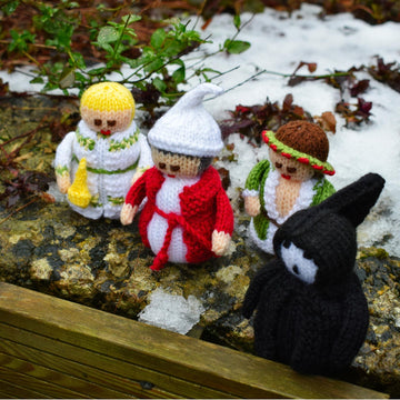 Scrooge Christmas Carol Dolls Knitting Pattern - Toy Knitting Pattern