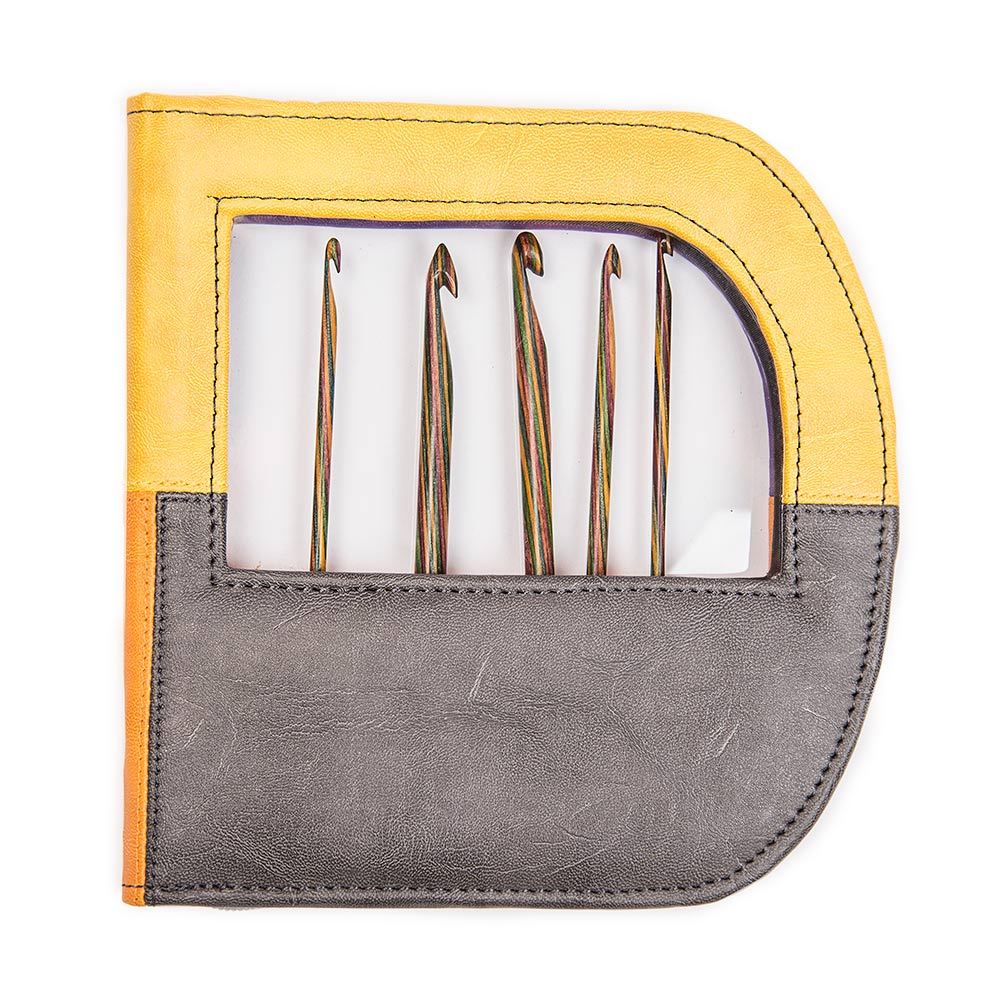 KnitPro Faux Leather Storage Solutions Volga Series Crochet Hook Case