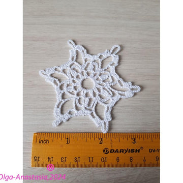 Christmas crochet snowflake 85