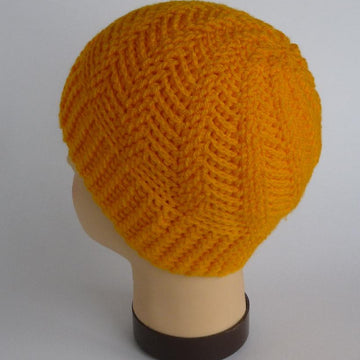 Crochet Unisex Spiral Cabled Beanie Hat